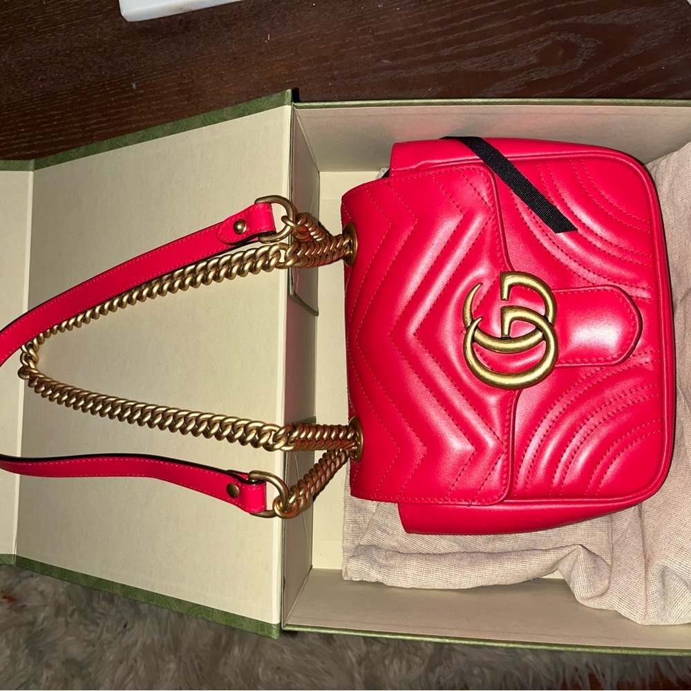 GUCCI GG marmot mini shoulder bag